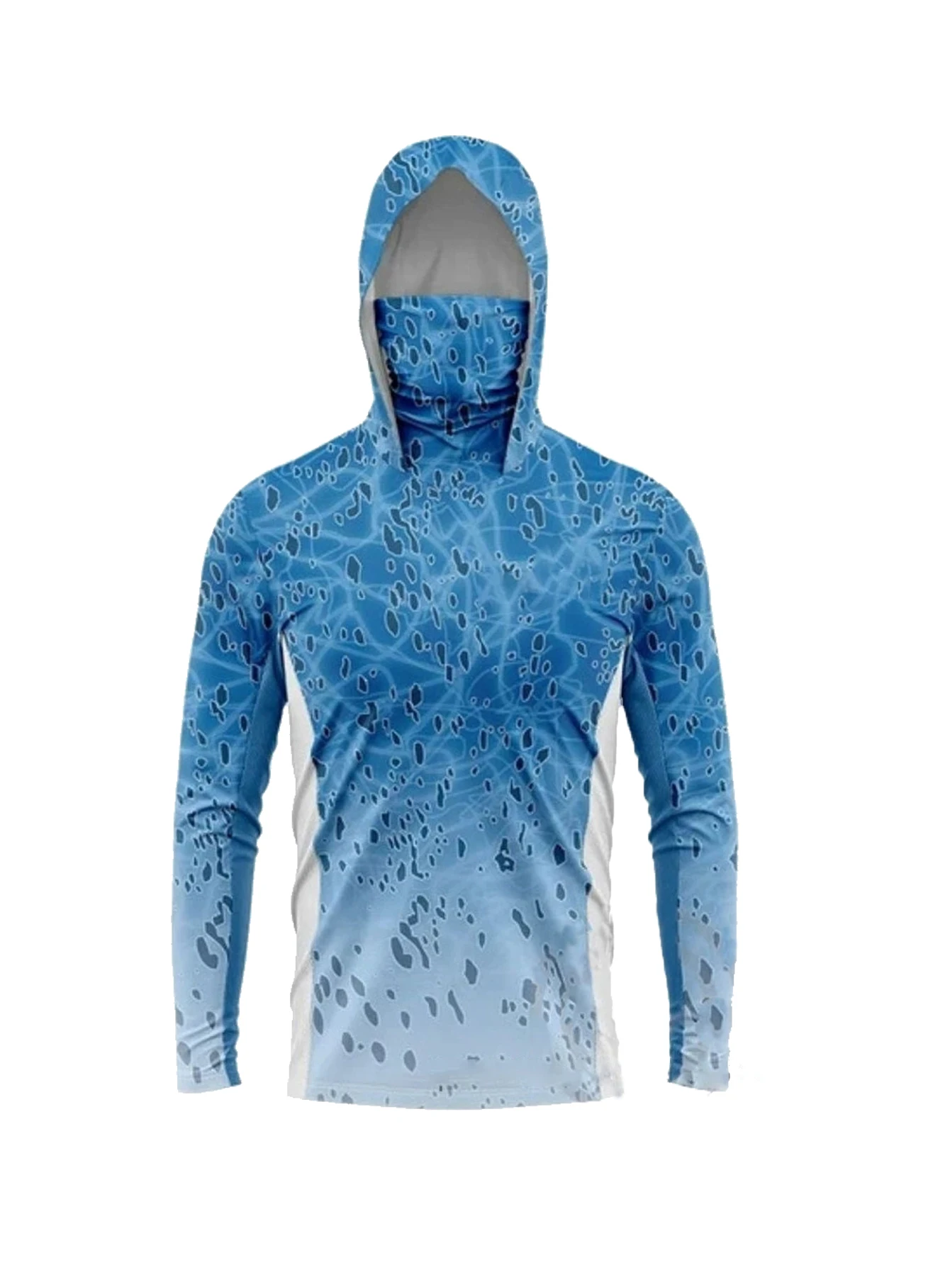 Men Long Sleeve Fishing Hoodie - Fishing Mask Sun Protection review and price