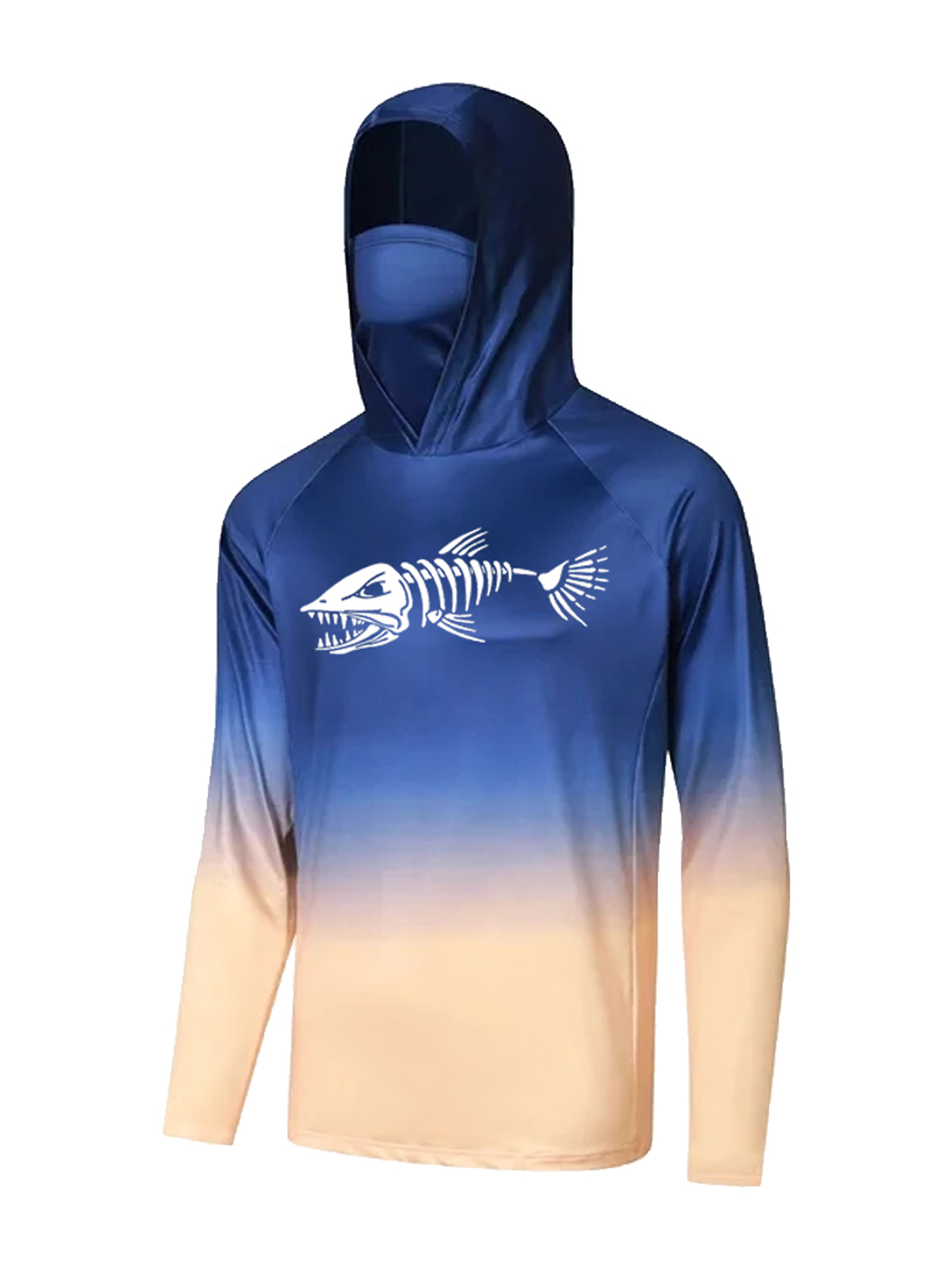 UPF 50+ Hooded Fishing Clothes - Fishing Mask Sun Protection review and price